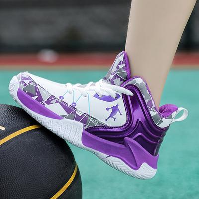 Zapatillas de Baloncesto para Niños Niñas Niños Adolescentes Transpirables Antideslizantes con Cordones para Entrenamiento Interior Exterior Zapatillas de Tenis