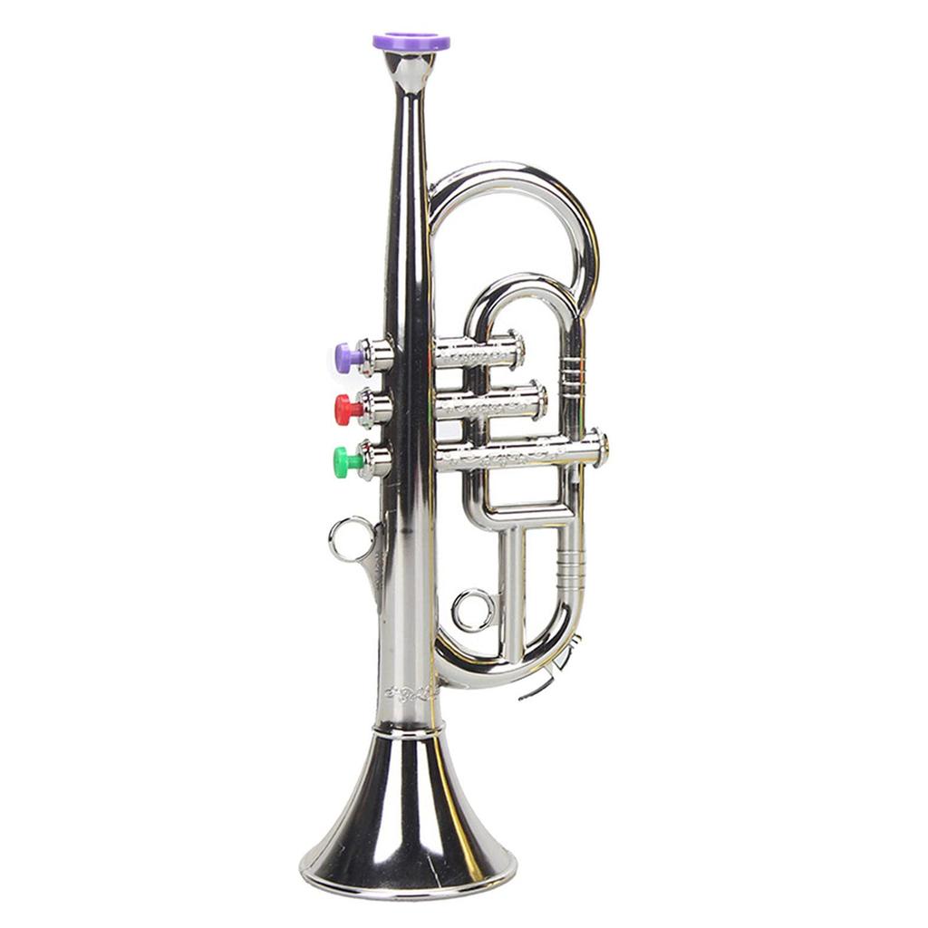 M-Modern-Trumpet 3 Tones 3 Colored Keys Simulation Play Mini Musical Wind Instruments For Children Birthday Party