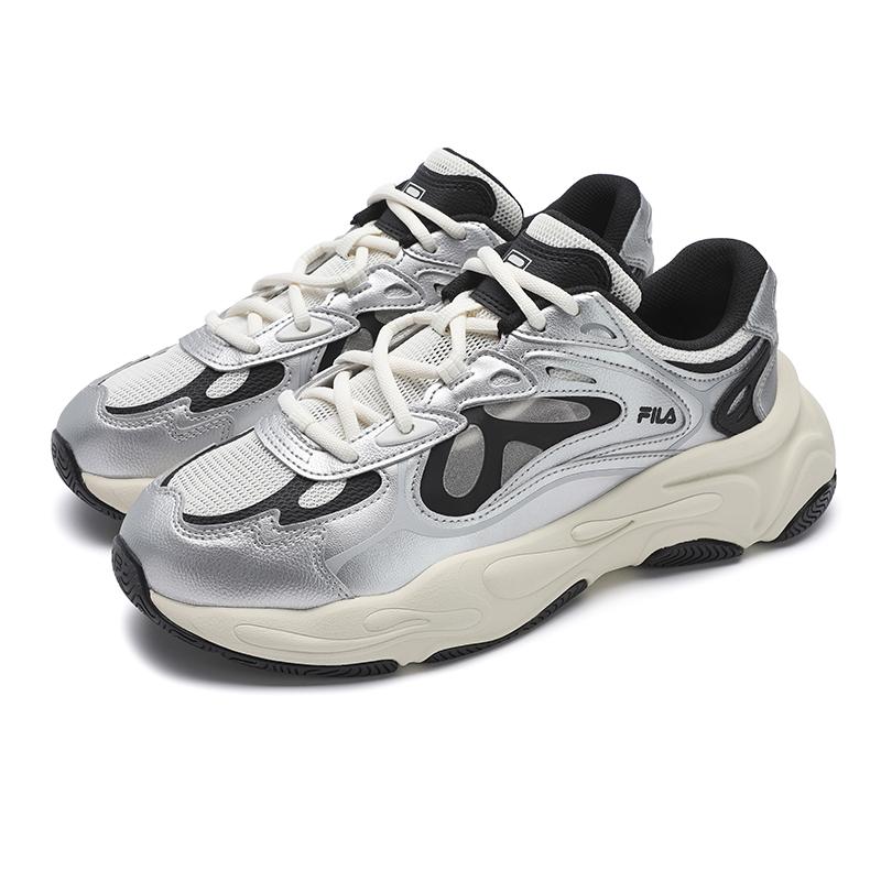 New FILA MARS 4 Tom Sachs X NikeCraft General Purpose Abrasion Resistant Low Top Chunky Sneakers Men's Silver White F12M522101FSG