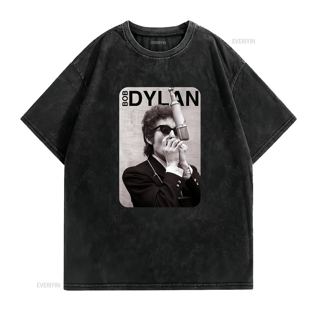 NUEVA Camiseta Bob Dylan Amante del Arte Para Ella Él vintage Lavada hombre Unisex Casual Elegante Elástica streetwear Versátil