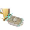 Extra-Large Odor-Proof Enclosed Cat Litter Box with Drawer & Splash Guard
