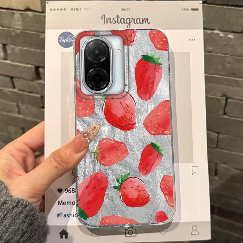 Summer Red Fruit Girls Case For Xiaomi Redmi 14C 13C 10 9A 9C Note 14 13 12 11 10S 9 8 Pro Plus A5 A4 A3 A2 A1 Fundas Cover