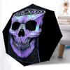 1pc Skull Maze Automatic Open/Close Umbrella, Portable Folding Umbrella, Compact Travel Umbrella For, Birthday/Christmas Gift 5126