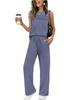 Spring/Summer 2026 Women's Two-Piece Casual Pleated Vest Set