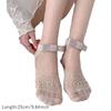 Hollow Short Socks Solid Color Cotton Socks New Bowknot Socks  Spring Summer