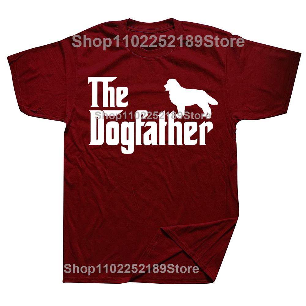 Neuheit Berner Sennenhund The DogFather T-Shirts Grafik Baumwolle Streetwear Kurzarm Geburtstagsgeschenke Sommerstil T-Shirt
