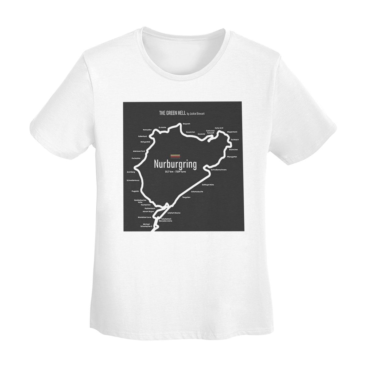 Nurburgring TShirt Women Short Sleeve T Shirts ONeck Streetwear Cotton Summer Tees Streetwear S