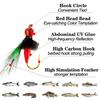 Bionic Mosquito Fly Fishing Flies Insect Artificial Baits for Trout Dry Fly Lure Fly Fishing 5Pcs