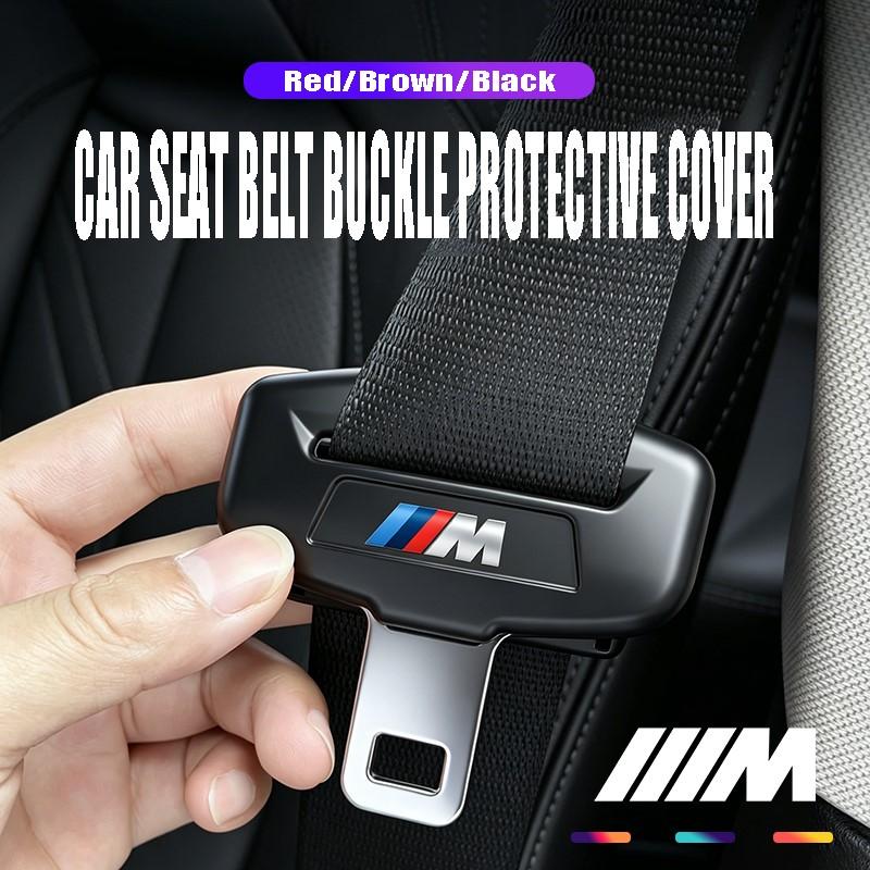 M Logo Car Soft Touch Silicone Seat Belt Buckle Protective Cover Decorative Accessories For BMW X1 X2 X3 X5 X4 X6 X7 iX3 F20 F10