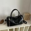 Women Rivet Tote Handbag, Large Capacity Duffle Bag, Detachable Strap, Shoulder Crossbody Bag