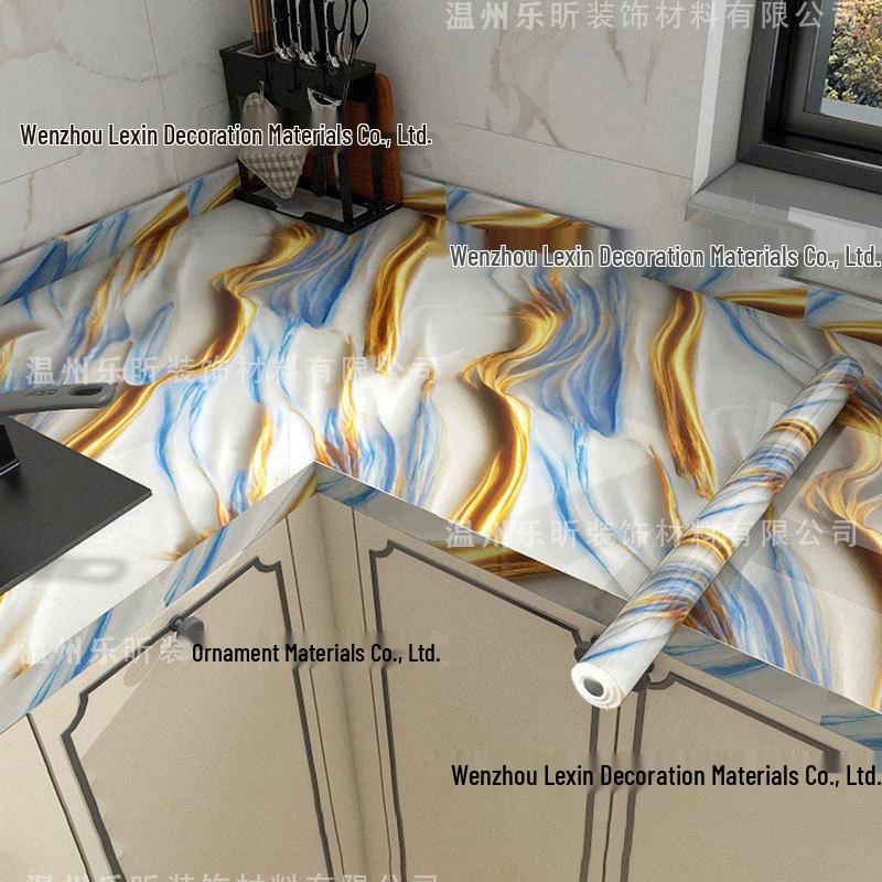High-Temperature Resistant, Waterproof, Oil- and Moisture-Proof Kitchen Wall Stickers - Self-Adhesive Aluminum Foil for Cabinets and Stoves