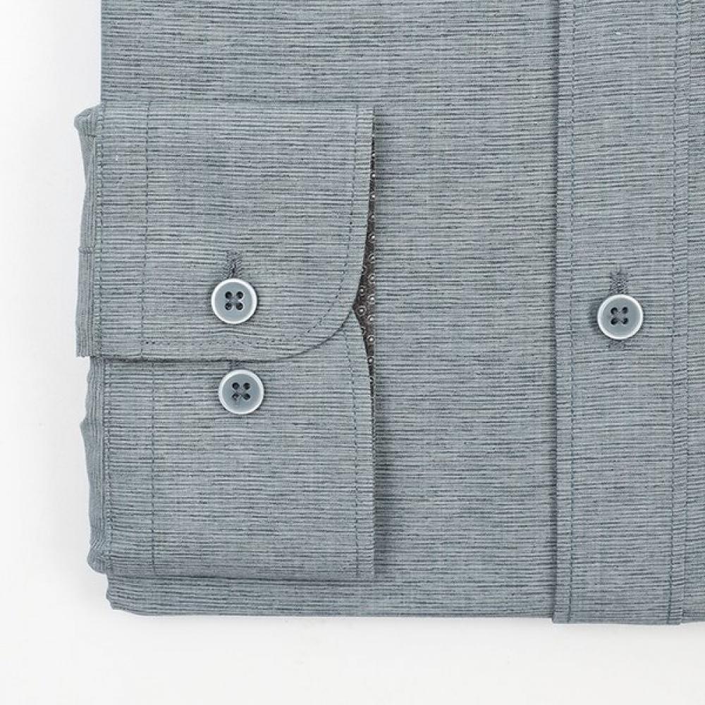 Renoma Slim Fit Cotton Polyester Blend Wrinkle Resistant Snap Collar Long Sleeve