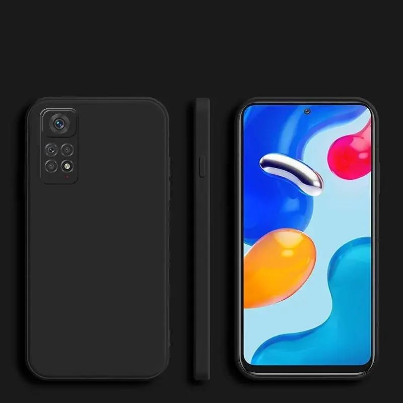 For Redmi Note 12 Pro 4G Case For Xiaomi Redmi Note 14 Pro Cover Funda Shell Capa Liquid Silicone Soft Case Redmi Note 11 4G