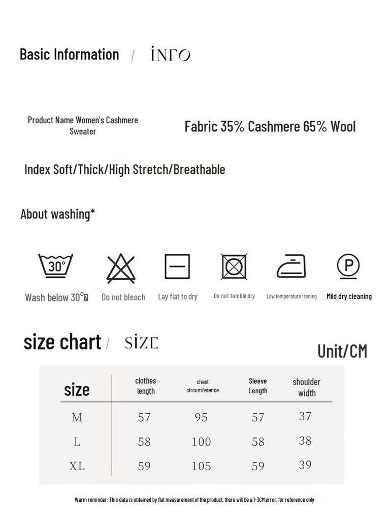 Fanzhen Women's 2025 Autumn/Winter Cashmere Cardigan