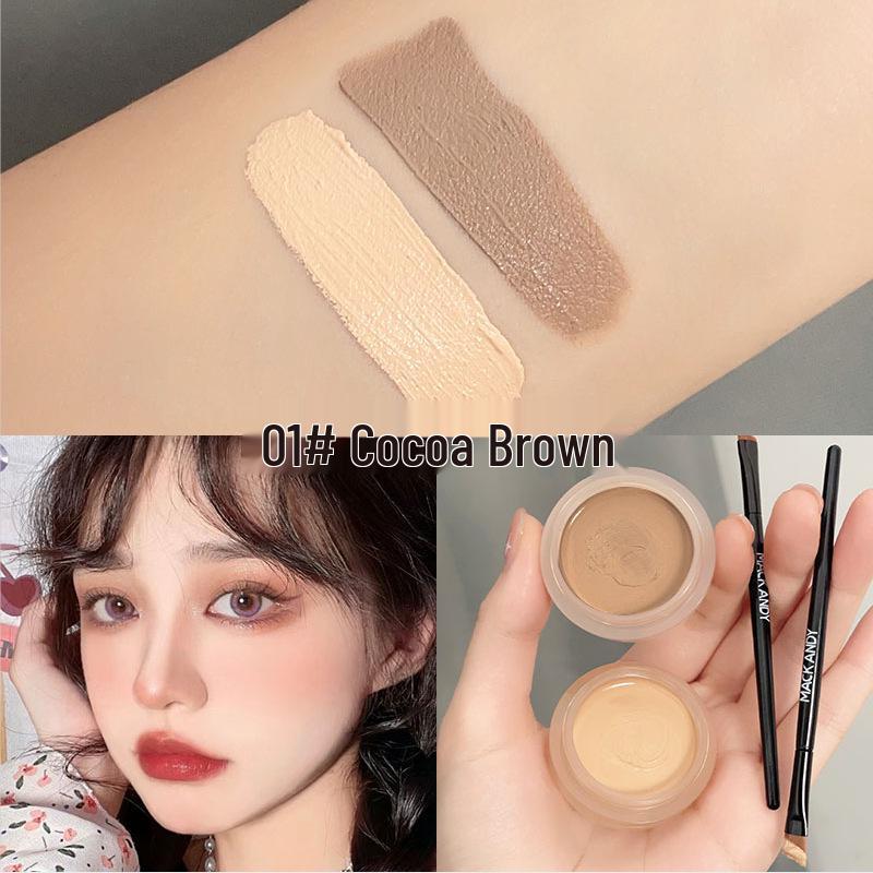 Mark Andy 3D Soft Mist Face Sculpting Cream - Natural Blemish & Acne Scar Concealer Contour Kit with Two Colors