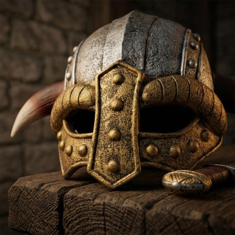 Middeleeuwse Vikinghelmen met Hoorns Norsen Barbaren Krijgershoed voor Vechtspel Halloween Cosplay Themafeest