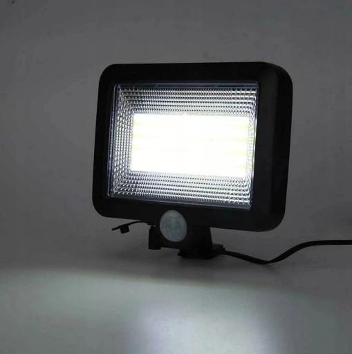Halogen Lampa Solarna Z Czujnikiem Ruch I Zmierzchu 100 Led Mocna