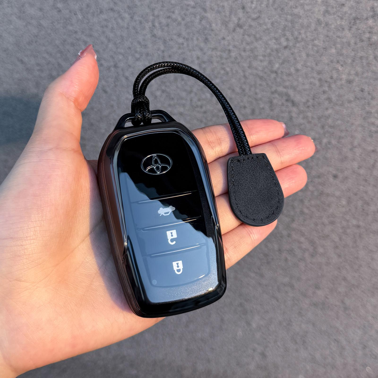 

TPU Shell Fob for Toyota Rav4 Camry 50 LC200 Kruzak Land Cruiser Corolla Yaris Cross Smart Key Cover Holder Case Accessories