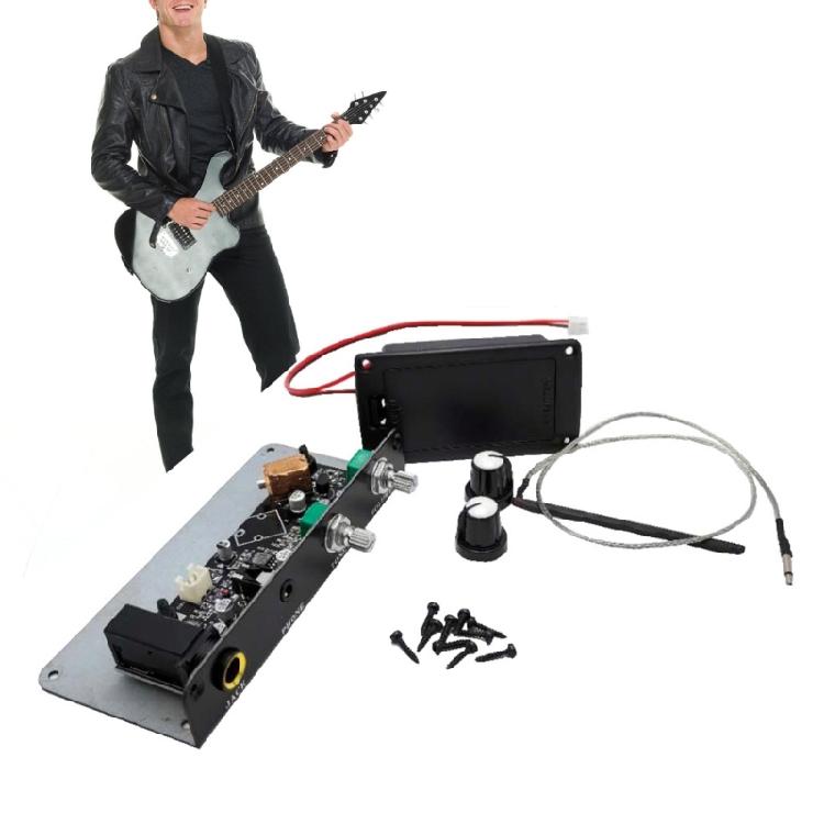 Guitar Equalizer Pickup with Tone Volumes Control Knob Guitar Pickup Silence Guitar Equalizer Pickup Guitar Accessories