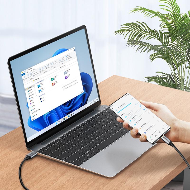 CABLETIME USB A to USB C Cable 10Gbps 3A USB 3.2 Cable 60W QC 3.0 Data Transfer for SSD Enclosure Phone Charging Data Sync
