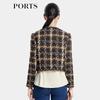 PORTS Women's Autumn/Winter Hand-Woven Tweed Jacket