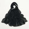 Luxury Rhinestone Chiffon Solid Long Scarf Islamic Women's Head Wrap Neck Scarf Hijab Lightweight Turban Headband 180*70CM