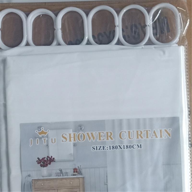 180*180cm Solid Color PEVA Bathroom Waterproof Mildew Proof Fabric Partition Curtain Shower Curtain Home Decor