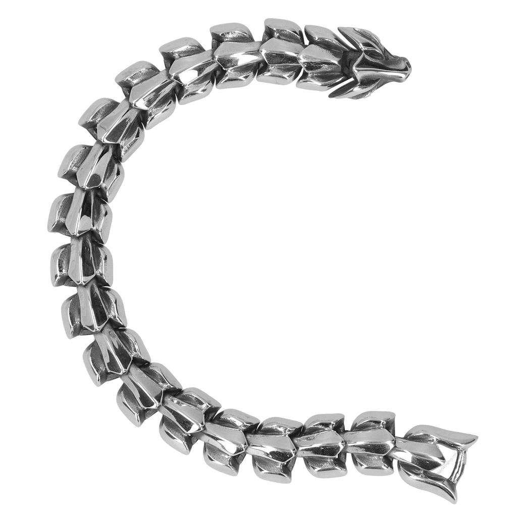Keel Chain Link Bracelet Punk Style Wristband Retro Titanium Steel Bangle Decoration for Man