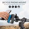 New 360° Rotatable Motorcycle Phone Holder, Anti-Shock Bike Handlebar Mount Bracket for 4-7'', Autumn Winter Riding Accessory