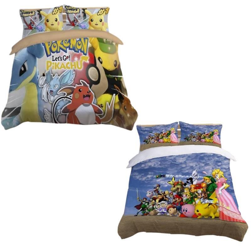 Modern Minimalist 3d Bed Sheet Set Featuring Vibrant Digital Print Design In Various Sizes