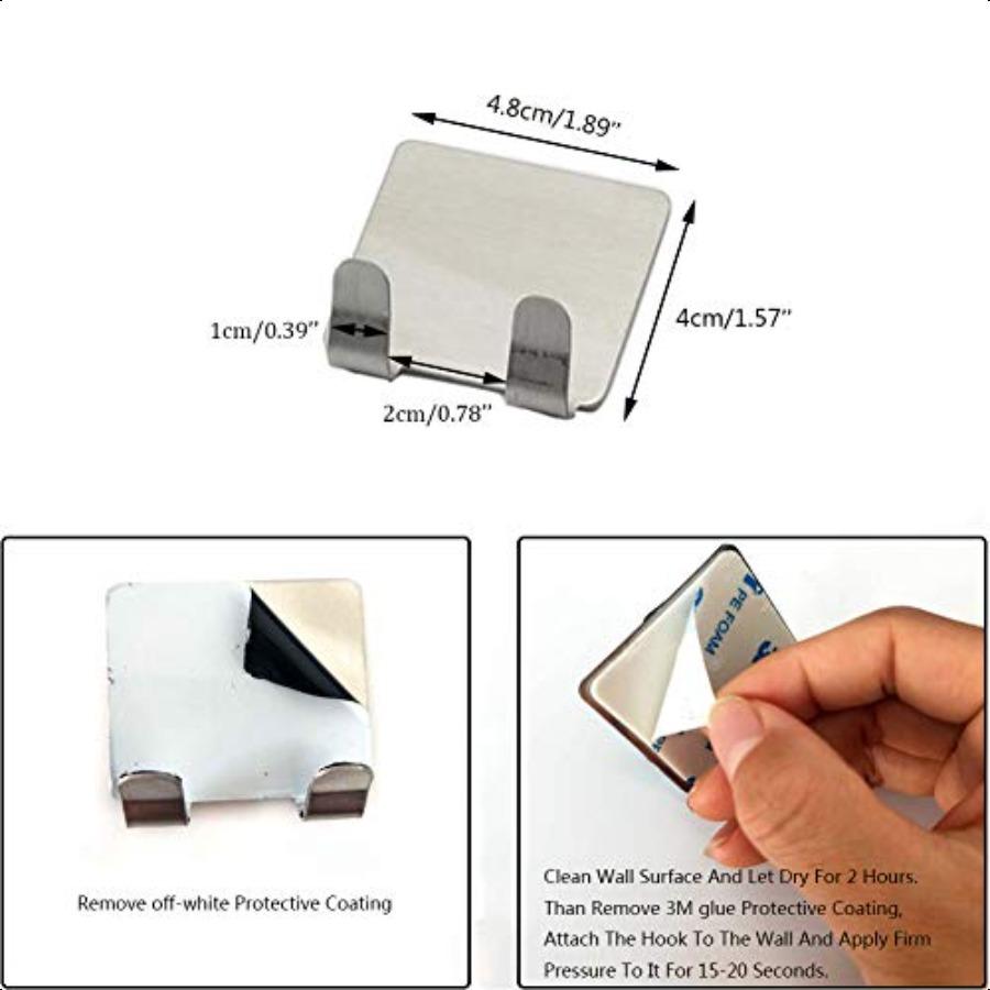 Fogl Shower Mirror 11inX7.48in AntiFog Framel Wall Hanging Makeup Shaving Bathroom Accory (Large Shaver Hook)