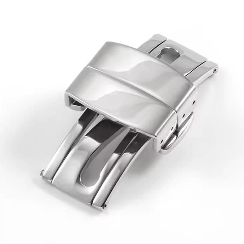 

For Patek Philippe 5164A 5167A 5168A Aquanaut Series Watch Buckle Fold 904 Stainless Steel Folding Watch Clasp 18mm Watch Button 18mm срібний