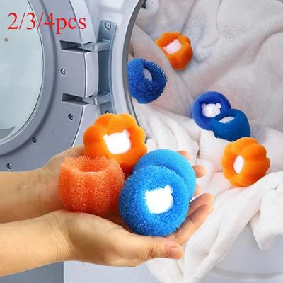 Laundry Balls Pet Hair Collector for Washing Machine Reusable Laundry Lint Catcher Washing Machine Cleaner Dryer Balls