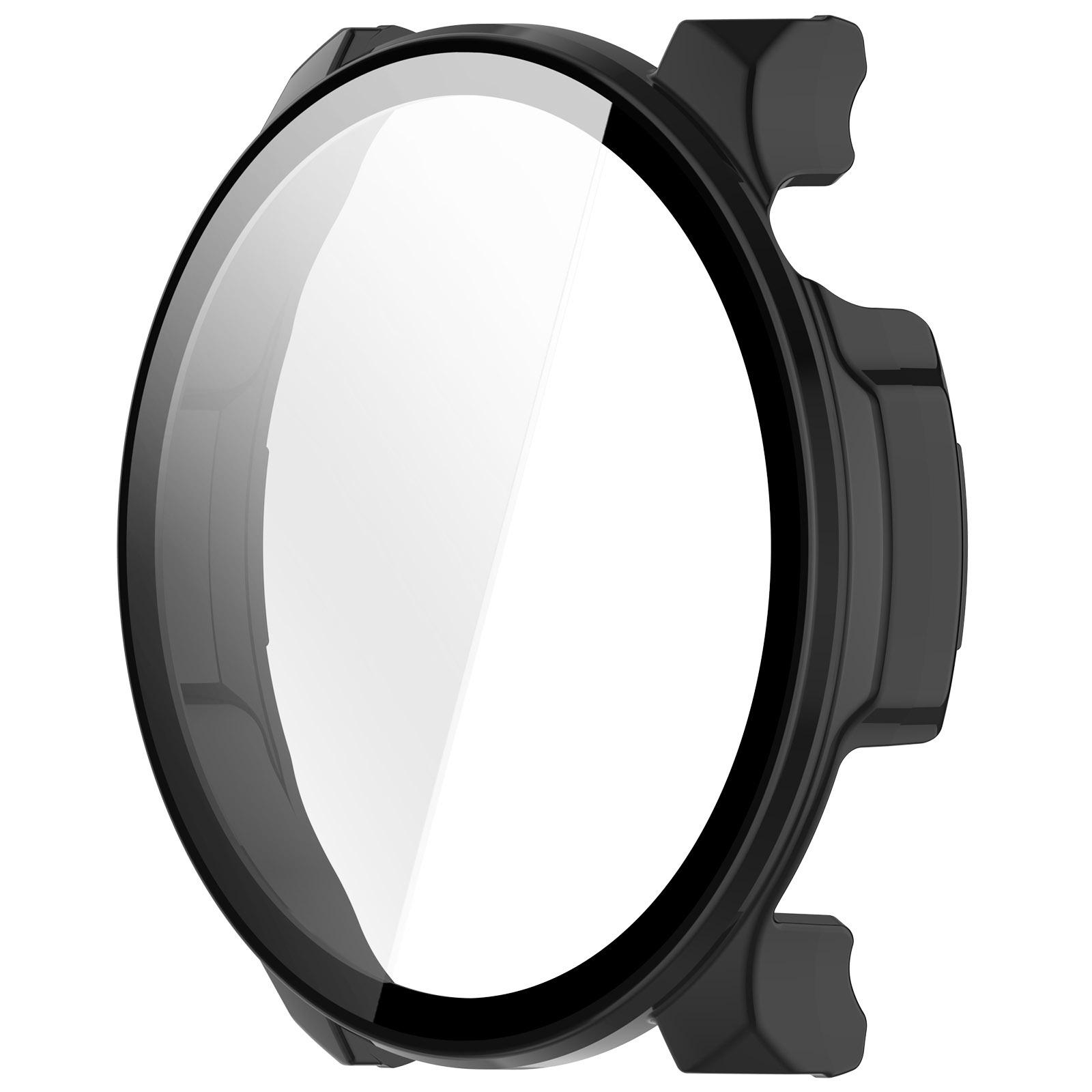 

Чехол-бампер из ПК+Закаленного стекла для Huami Amazfit Balance 2, противоударный/защита от царапин, жесткий чехол-бампер для смарт-часов Amazfit Balance 2 For Balance 2