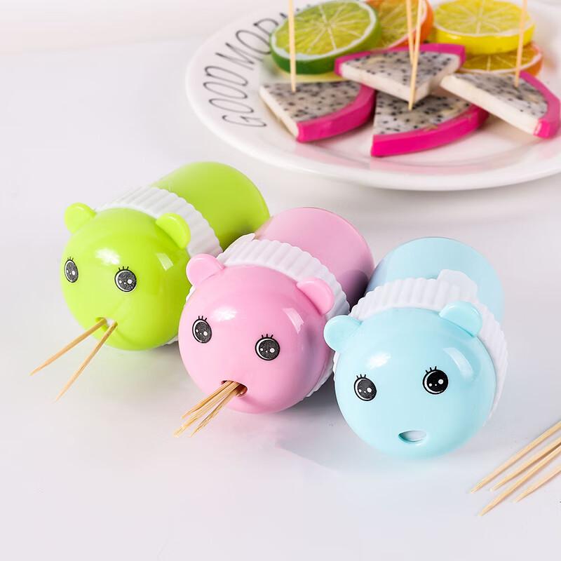 Pabei Bamboo Disposable Toothpicks - 12 Bottle Set