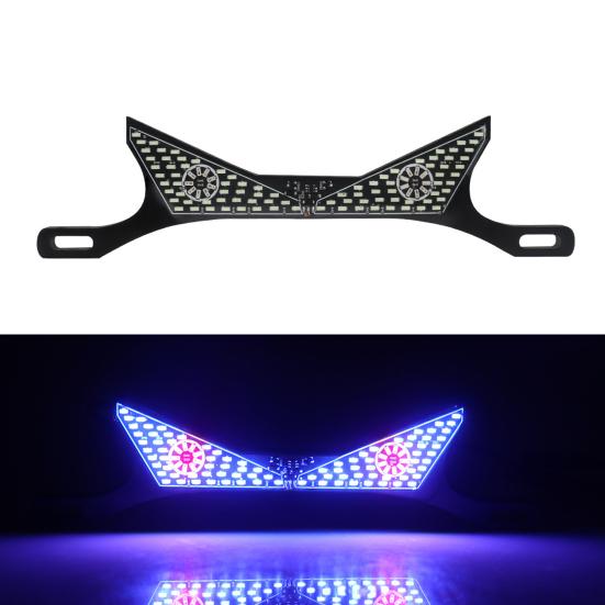 Motorcycle License Plate Screw Light with Demon Eye Shape Rear Taillights