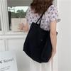 Chic And Sweet Canvas Tote Bag Geometric Print Large Capacity Shoulder Bag For Students