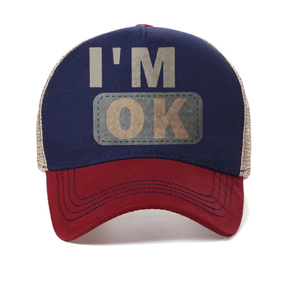 Motorcycle I Am Very Good Alphabet Creative Simple Versatile Baseball Cap Fashion Women's Casual Mesh Snapback Hats Trucker Hat