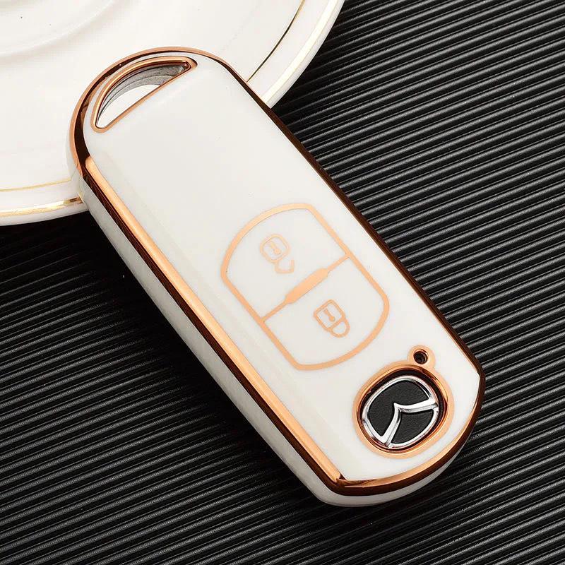 

Чехол для ключа Mazda - Подходит для Mazda 3 Axela, CX5, Atenza, CX4, CX-8 - Полная защита ключа автомобиля для женщин