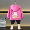 Boys and Girls Jacket Spring Ball Thin Section of The Middle and Large Children Loose Casual Hooded Rushing Coat Jacket Children's Outside