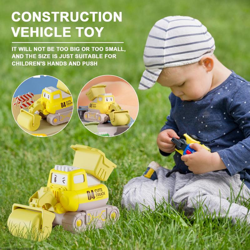 Mini Excavator Funny Construction Car Toys Educational Kids Toys Creative Excavator Toy For Christmas Party Gift Aged 3