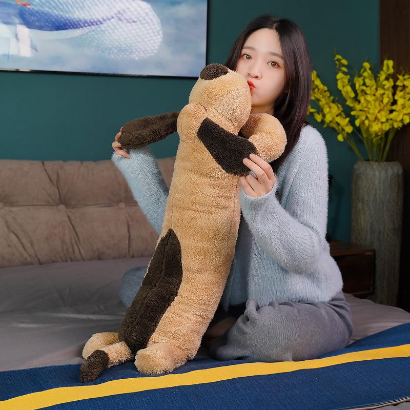 Cartoon Dog Long Hugging Pillow Plush - Big Dog Bed Soothing Doll