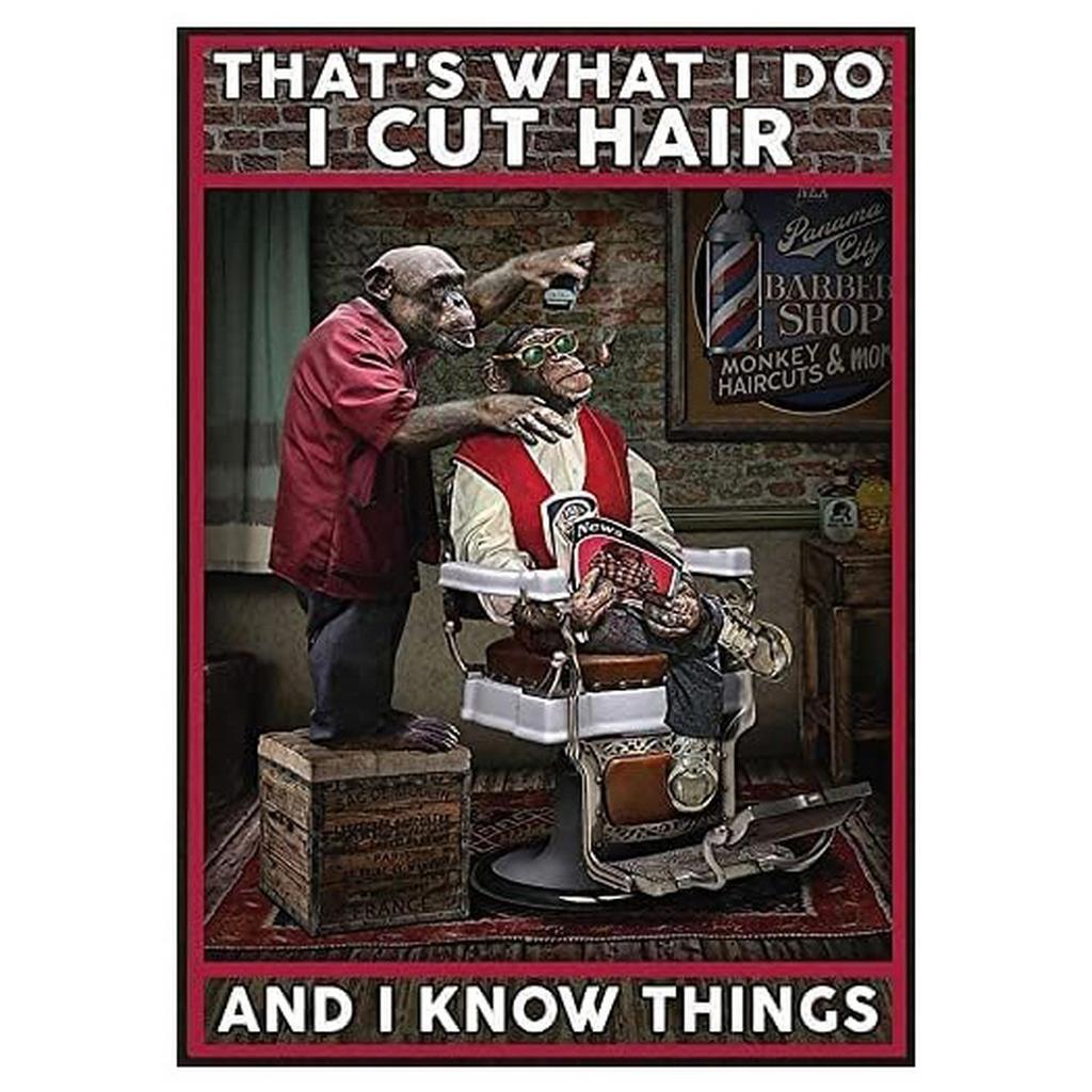 Good Haircut Metal Tin Signs Plaque Wall Decoration Vintage Art Posters Iron Painting for Man Cave Home Cafe Garden Club Bar