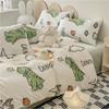 Cartoon Fresh Cotton Bedding Set 133x72 Thread Count Dorm