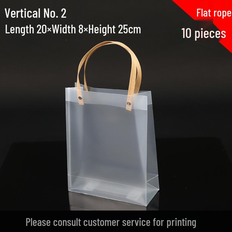 High-End Frosted PVC Tote Bag - Transparent Goddess Day Gift Souvenir