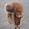 Furry Trapper Hat with Ear Flaps Windproof Winter Hunting Hat Furry Lined Winter Earflaps Hat Cycling Hat for Men Women