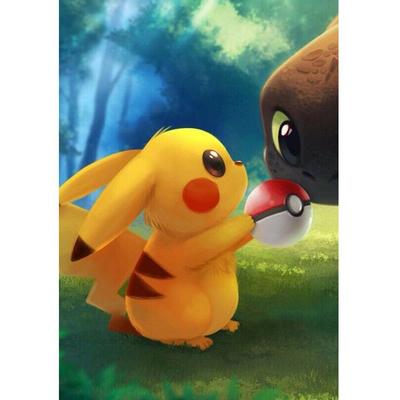 Full 5D Diy Diamond Painting Pikachu Diamond Embroidery Full Lay Cross Stitch Home Decor Handmade Gift