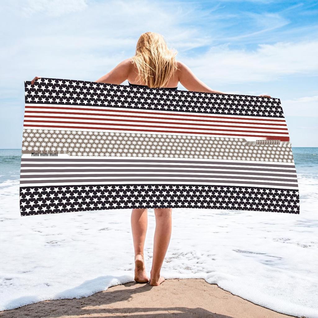 70x140 Microfiber Custom Printed Beach Towel - Absorbent & In Stock