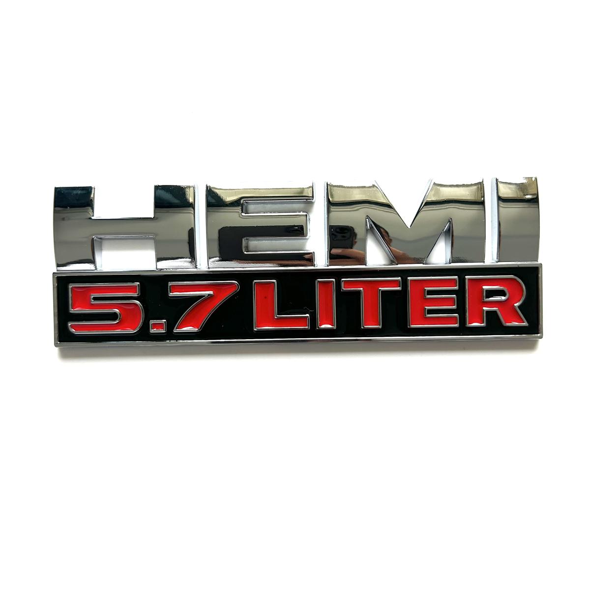 

Garde-boue de porte latérale 3D avec emblèmes de 5.7 litres pour RAM Challenger Grand Cherokee 2009-2019 1500 2500 3500