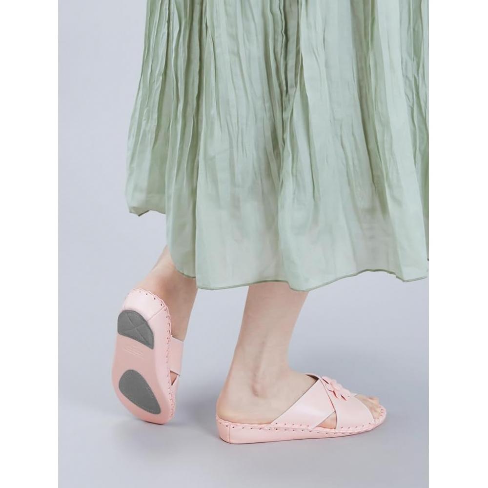 PanSy  PanSy  9370j PanSy Room Shoe  Made In Japan  Women S Hand Knitted Footbed  24.5 25.0 Cm  pInk